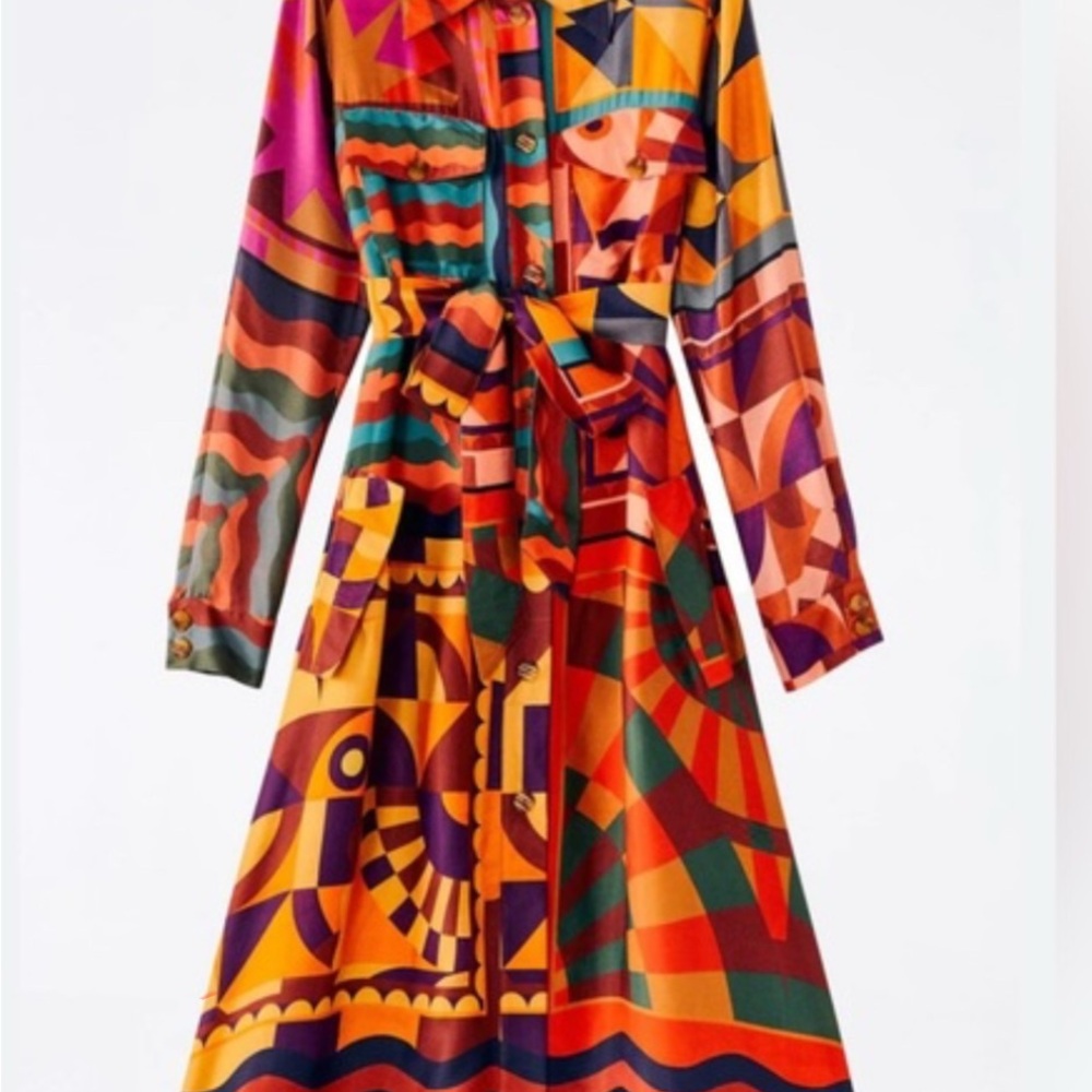 FARM Rio Multicolor Geometric Dress - Picture 2 of 4